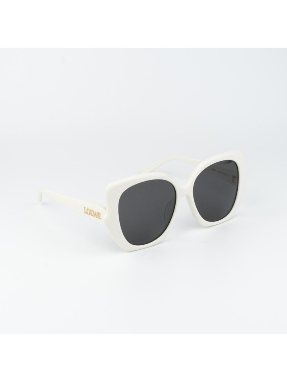Loewe Women Sunglasses Ivory Smoke Butterfly LW40133F INFLATED 25A NEW AUTHENTIC